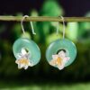 Boucles d'Oreilles Originales - Le Nénuphar