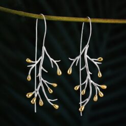 Boucles d'Oreilles Feuilles - Bourgeons de Printemps