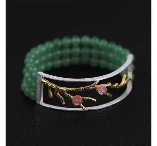 Bracelet Aventurine - Fleur de Cerisier