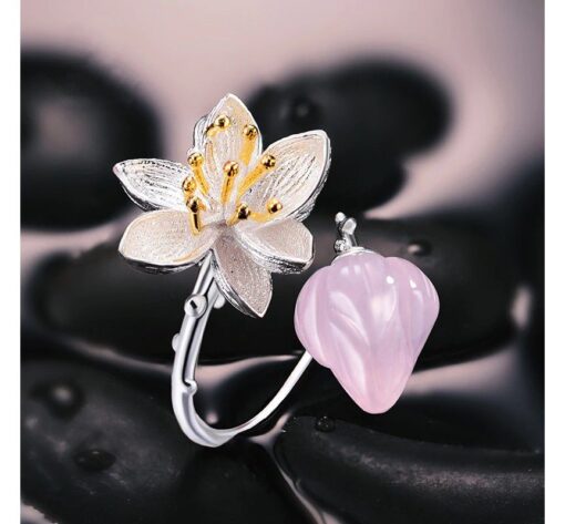 bague quartz Rose chuchotement