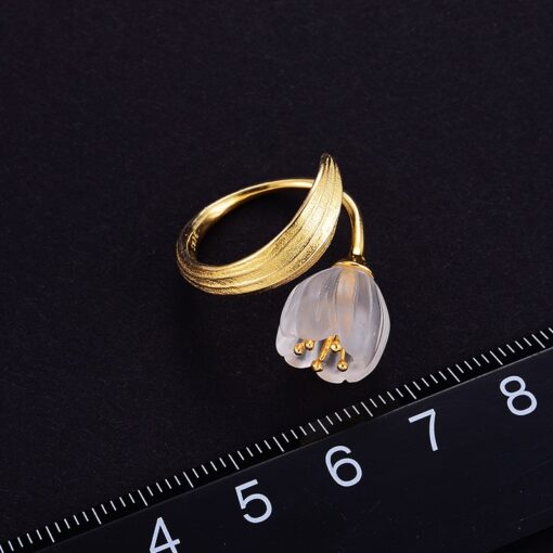 bague porte bonheur Muguet (taille)