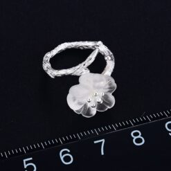 bague fleur sous la pluie (taille)