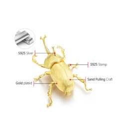 broche scarabé (détail)