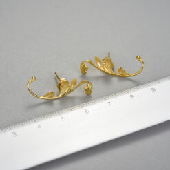 Boucles d'oreilles feuilles d'Acanthe (taille)