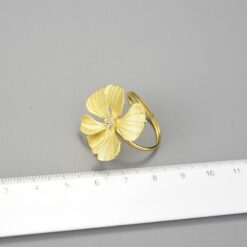 bague fleur épanouie (taille)