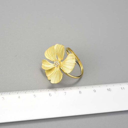 bague fleur épanouie (taille)