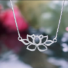 Collier Fleur de Lotus - Argent