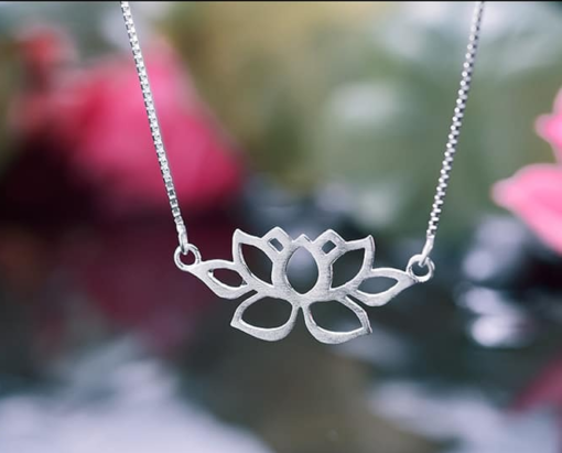 Collier Fleur de Lotus - Argent