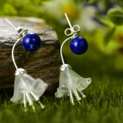 Boucle d'oreilles argent - petite fleur 2