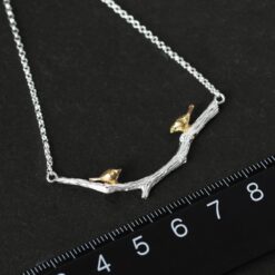 Collier Couple d'oiseaux (taille)