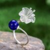 bague argent - petite fleur