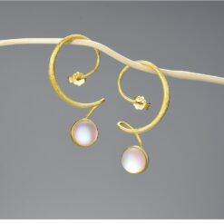 Bague moderne - cristal doré satiné
